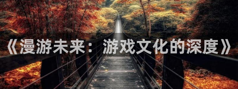 好彩运主管：《漫游未来：游戏文化的深度》